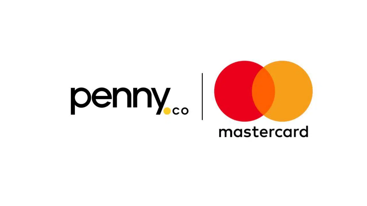 Penny.co and Mastercard partnership logos