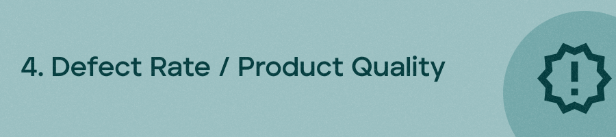 Defect Rate and Product Quality