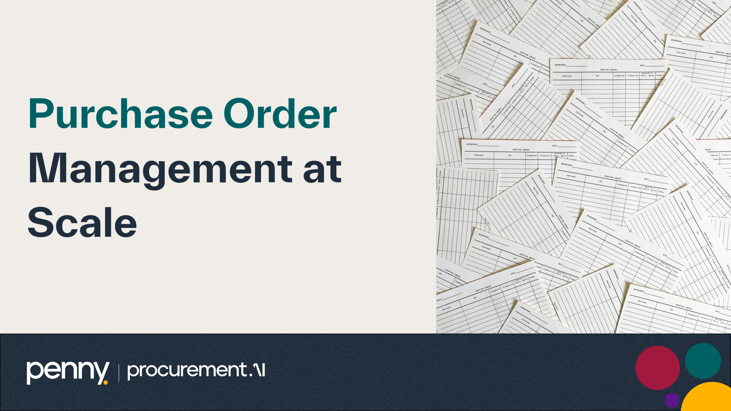 Purchase Order Management at Scale